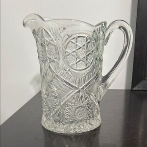 Vintage pressed glass Pitcher